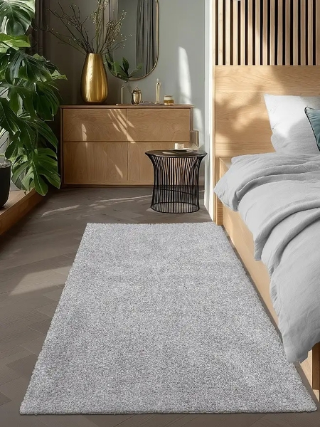 Коврик SHAHINTEX НАНОХЛОПОК 60х100 пепельный 05 S 