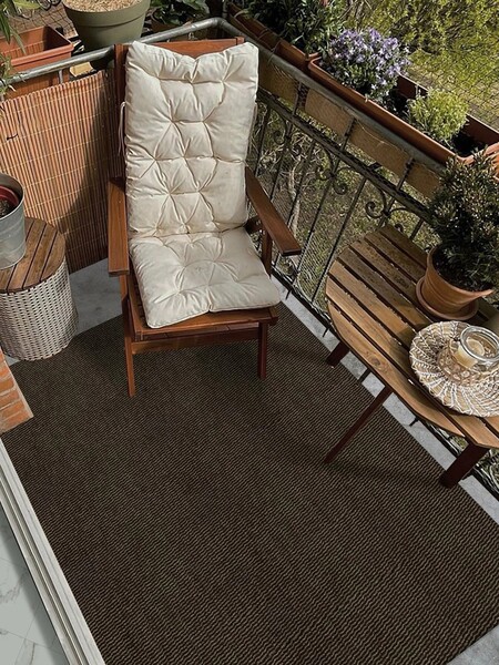 Коврик вырезной МЕЛАНЖ 60х120 мокко с чёрным S