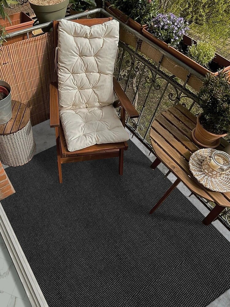 Коврик вырезной МЕЛАНЖ 60х120 серый с чёрным S