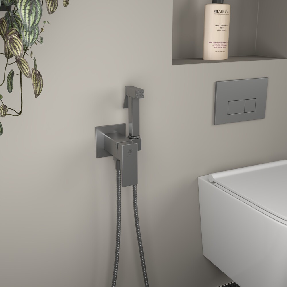 Гигиенический душ встраиваемый RUSH Thira (TR3635-99Grey) графит