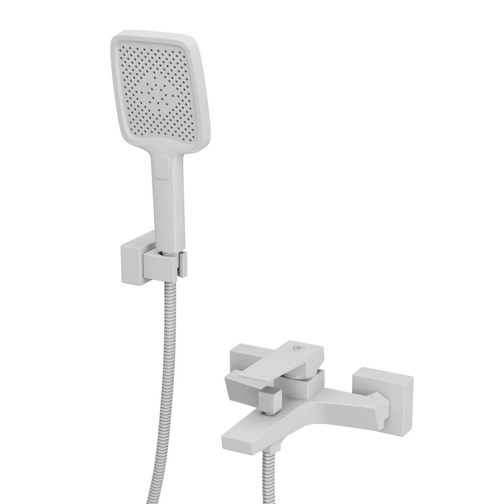 Смеситель для ванны с коротким изливом RUSH Thira (TR3635-44White) матовый белый