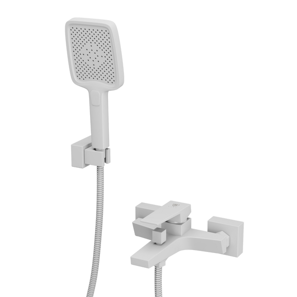 Смеситель для ванны с коротким изливом RUSH Thira (TR3635-44White) матовый белый