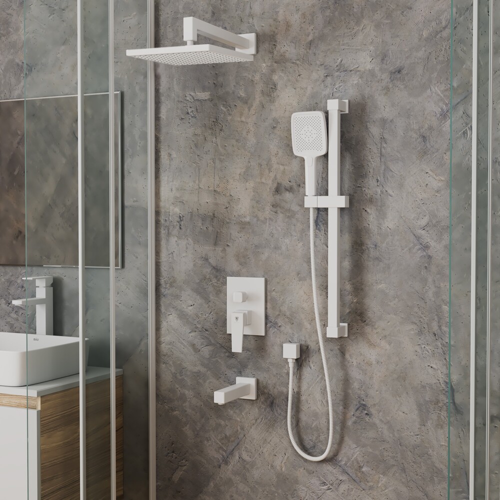 Встроенная душевая система RUSH Thira (TR3635-60White) матовый белый