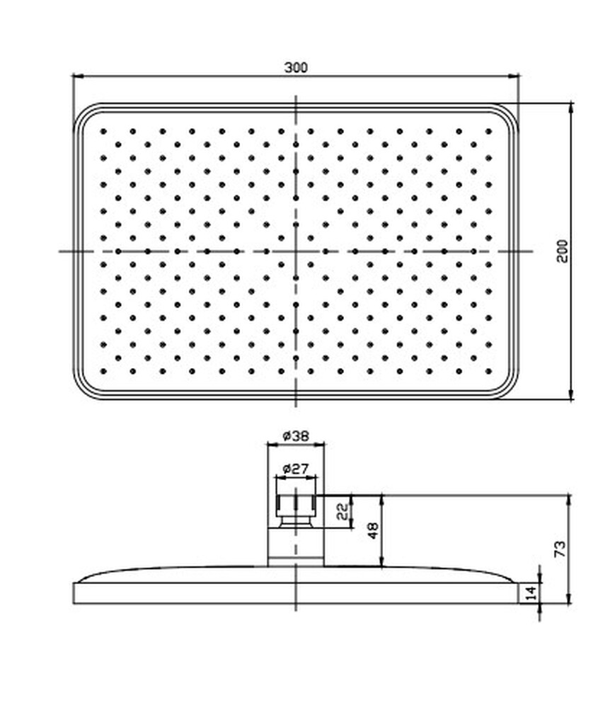 Встроенная душевая система RUSH Thira (TR3635-60Grey) графит