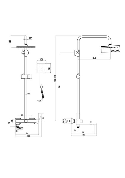 FS8745-22H (Душевая стойка Fmark FS8745-22H)