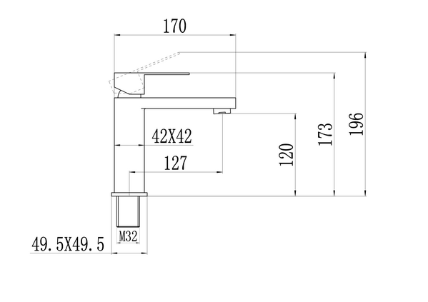 FS8701Q (Смеситель для умывальника Fmark FS8701Q)