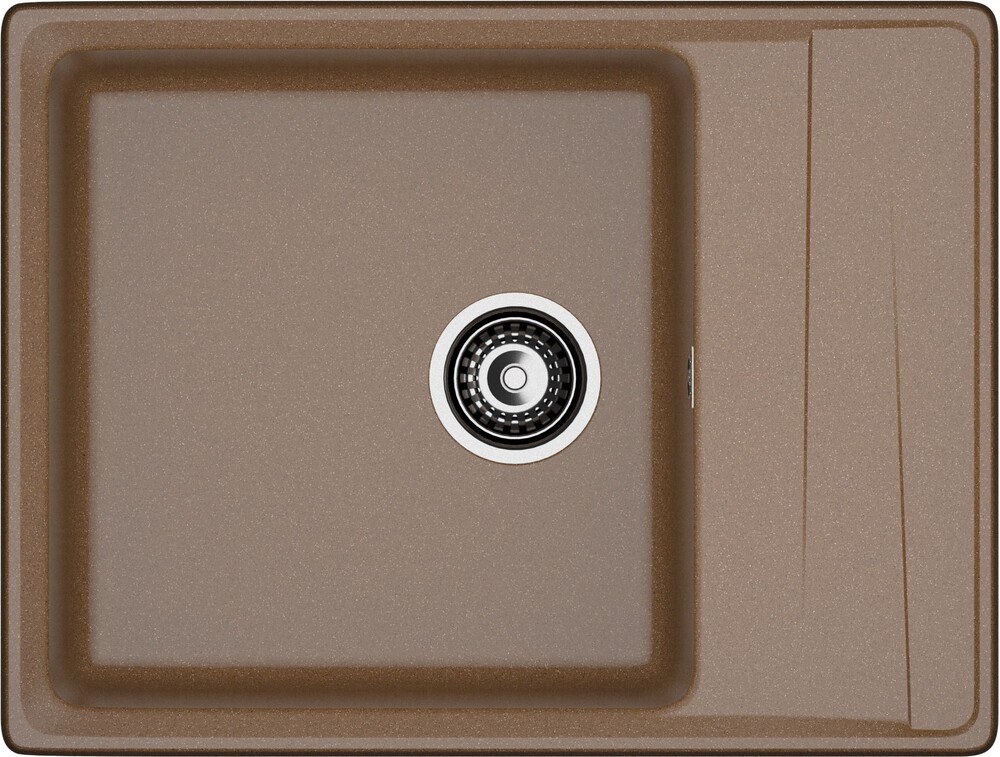 Мойка для кухни GranFest Композит LEVEL 660L чаша+крыло 430*440 (LV-660L терракот)