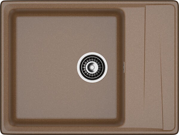 Мойка для кухни GranFest Композит LEVEL 660L чаша+крыло 430*440 (LV-660L терракот)
