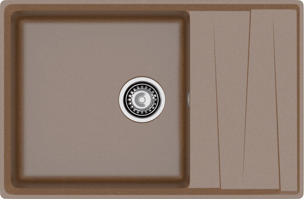 Мойка для кухни GranFest Композит LEVEL 760L чаша+крыло 450*440 (LV-760L терракот)