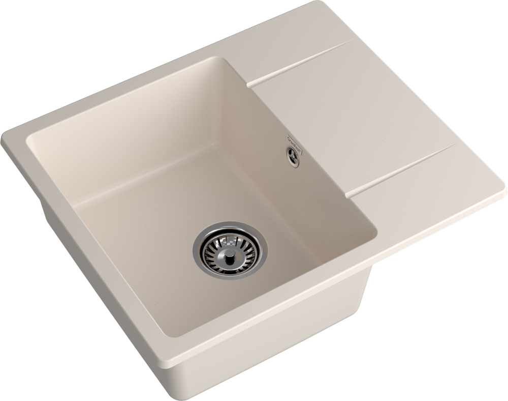 Мойка для кухни GranFest URBAN GF-URBAN 258L чаша+крыло (258L белый)