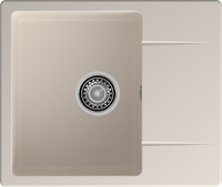 Мойка для кухни GranFest URBAN GF-URBAN 258L чаша+крыло (258L белый)