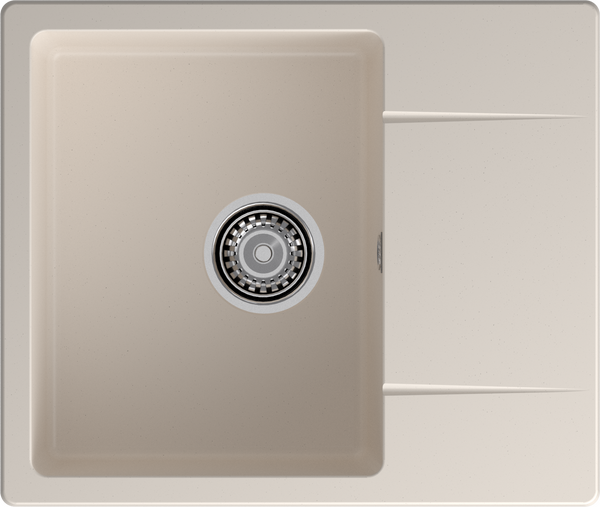 Мойка для кухни GranFest URBAN GF-URBAN 258L чаша+крыло (258L белый)