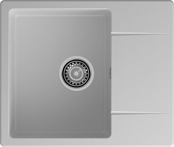 Мойка для кухни GranFest URBAN GF-URBAN 258L чаша+крыло (258L серый)