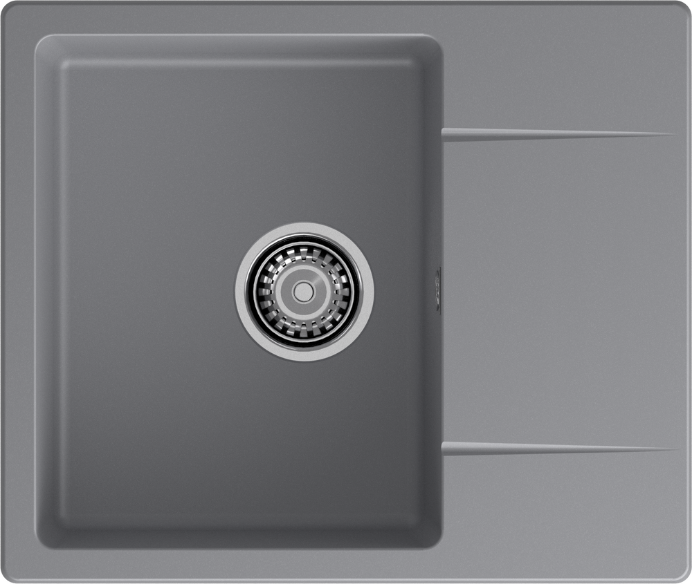 Мойка для кухни GranFest URBAN GF-URBAN 258L чаша+крыло (258L темно-серый)