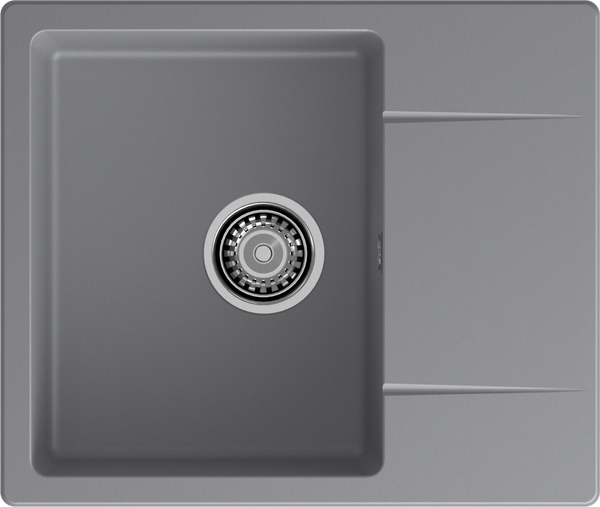 Мойка для кухни GranFest URBAN GF-URBAN 258L чаша+крыло (258L темно-серый)