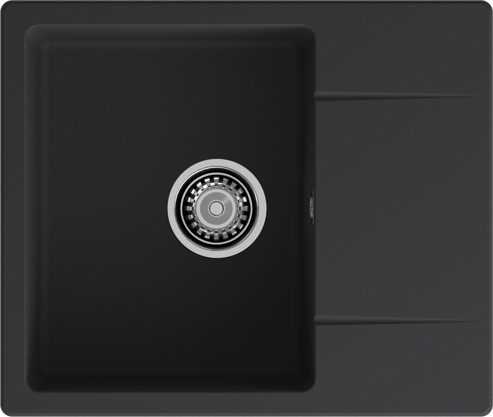 Мойка для кухни GranFest URBAN GF-URBAN 258L чаша+крыло (258L черный)