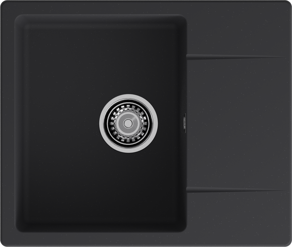 Мойка для кухни GranFest URBAN GF-URBAN 258L чаша+крыло (258L черный)
