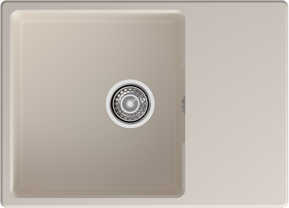 Мойка для кухни GranFest URBAN GF-URBAN 668L чаша+крыло (668L белый)