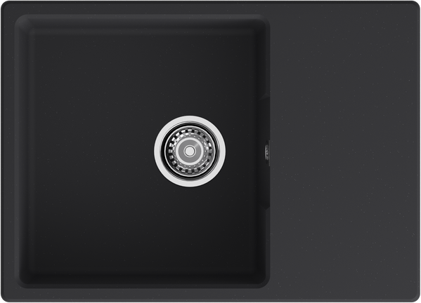 Мойка для кухни GranFest URBAN GF-URBAN 668L чаша+крыло (668L черный)