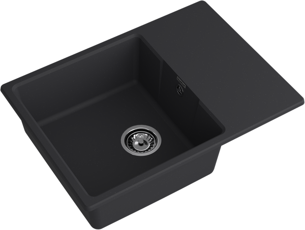 Мойка для кухни GranFest URBAN GF-URBAN 668L чаша+крыло (668L черный)