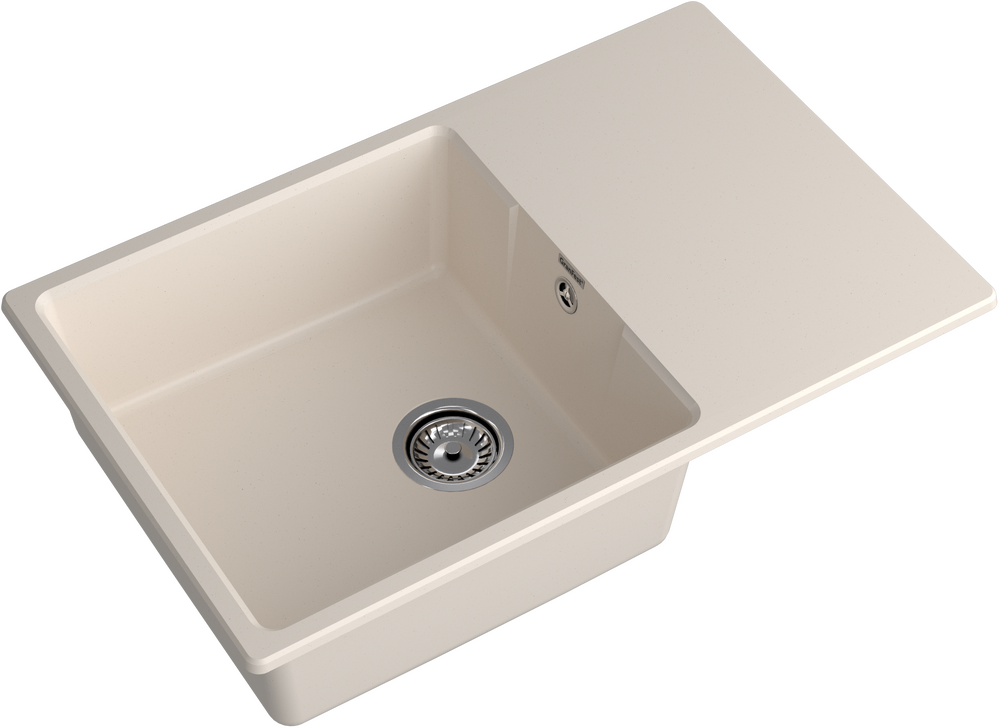 Мойка для кухни GranFest URBAN GF-URBAN 678L чаша+крыло (678L белый)