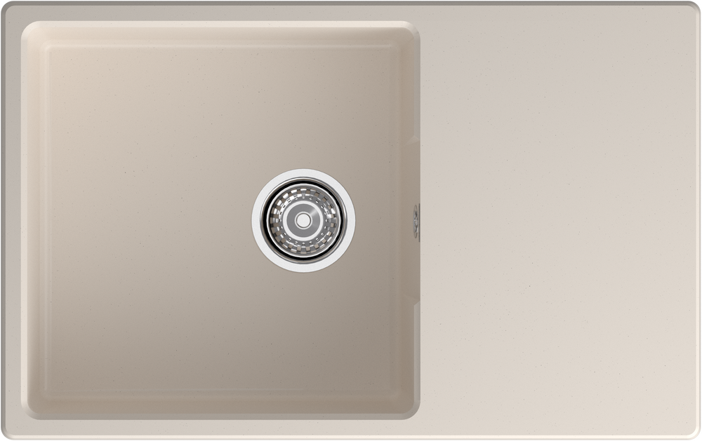 Мойка для кухни GranFest URBAN GF-URBAN 678L чаша+крыло (678L белый)