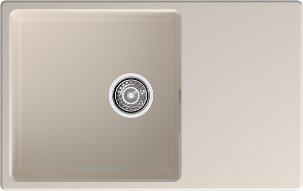 Мойка для кухни GranFest URBAN GF-URBAN 678L чаша+крыло (678L белый)