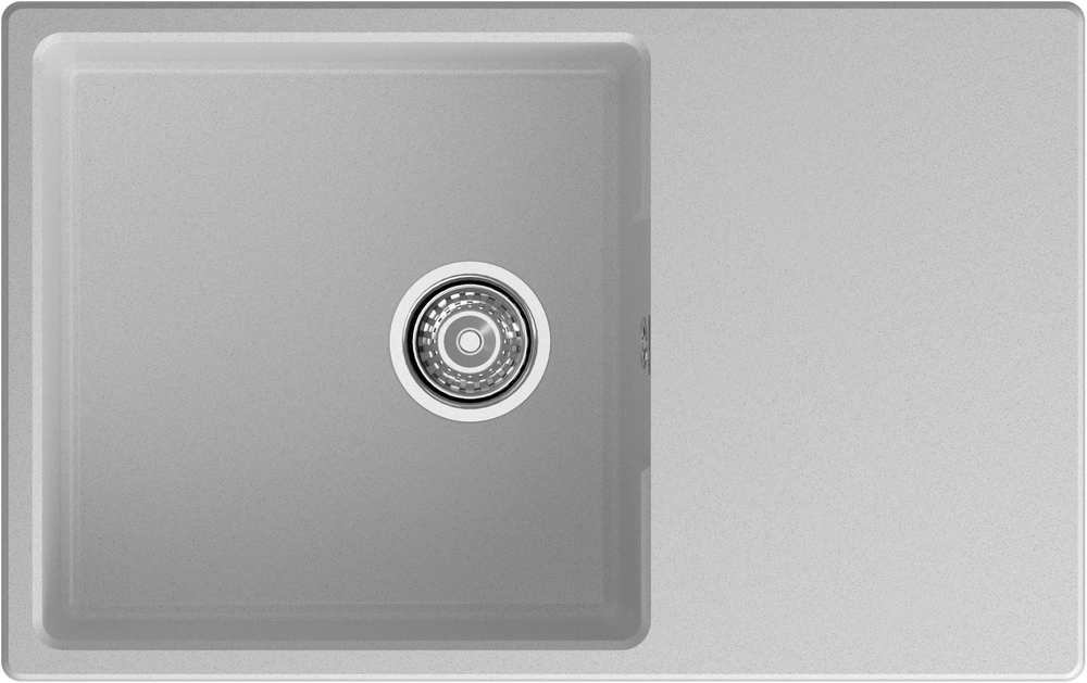 Мойка для кухни GranFest URBAN GF-URBAN 678L чаша+крыло (678L серый)