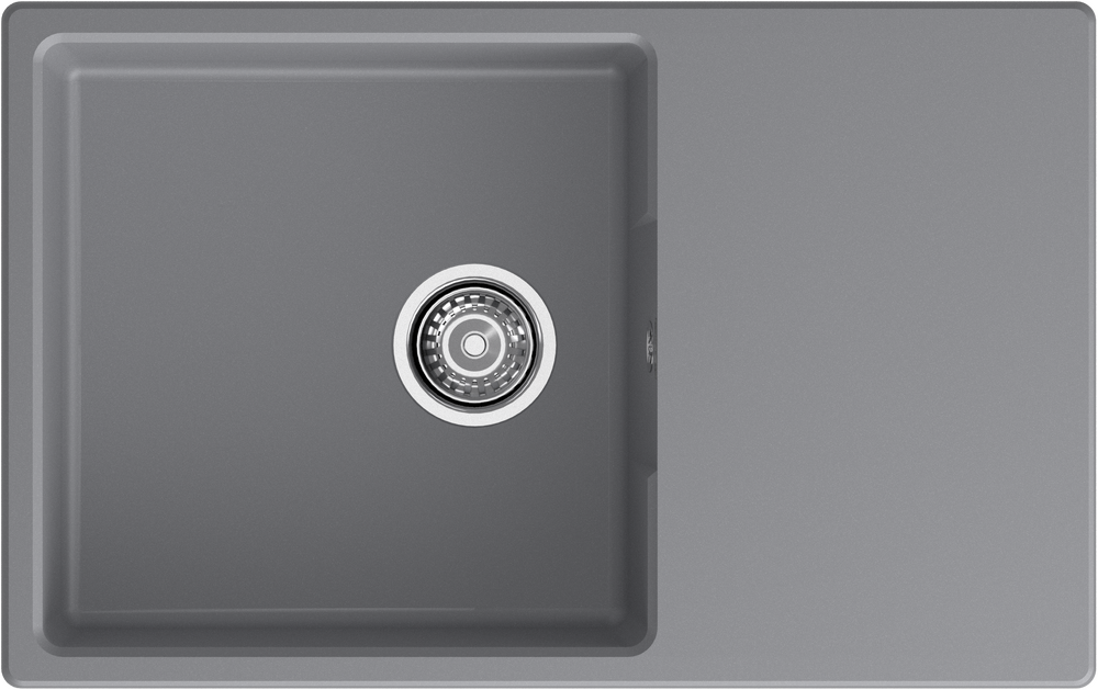 Мойка для кухни GranFest URBAN GF-URBAN 678L чаша+крыло (678L темно-серый)
