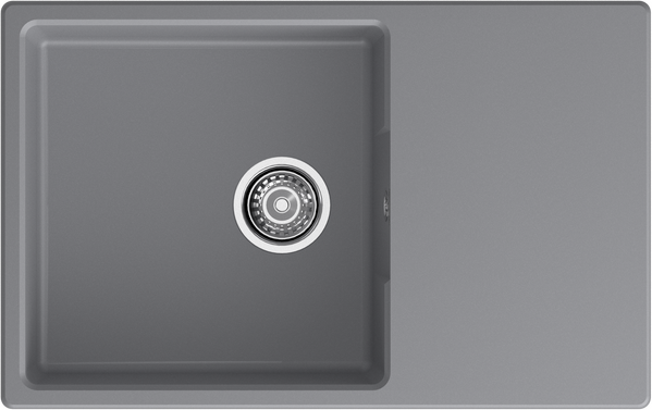 Мойка для кухни GranFest URBAN GF-URBAN 678L чаша+крыло (678L темно-серый)