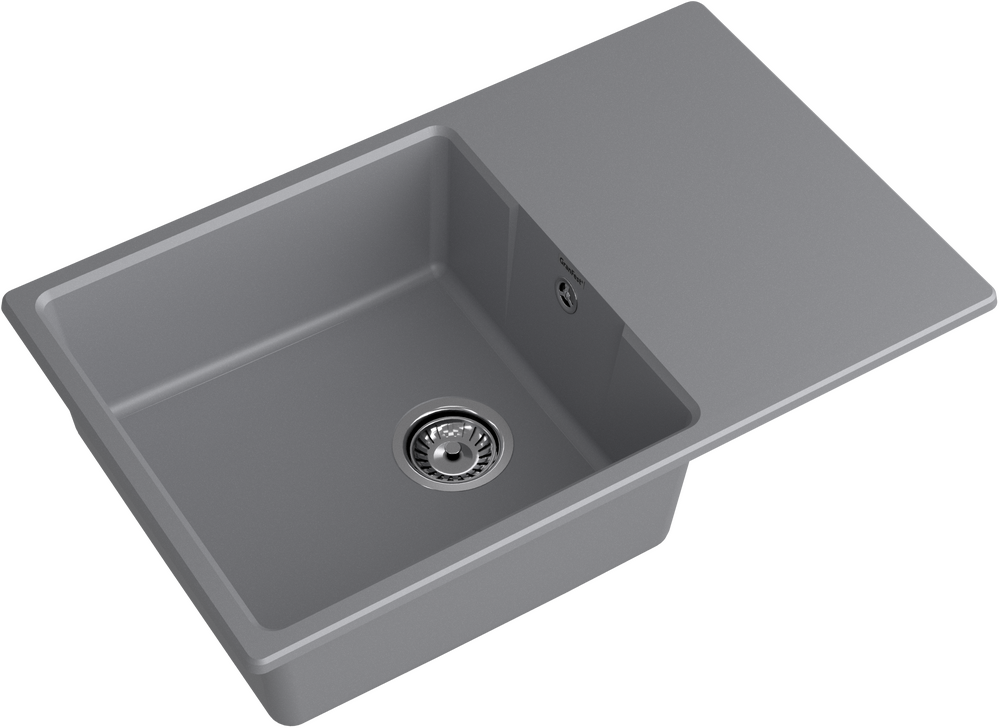 Мойка для кухни GranFest URBAN GF-URBAN 678L чаша+крыло (678L темно-серый)