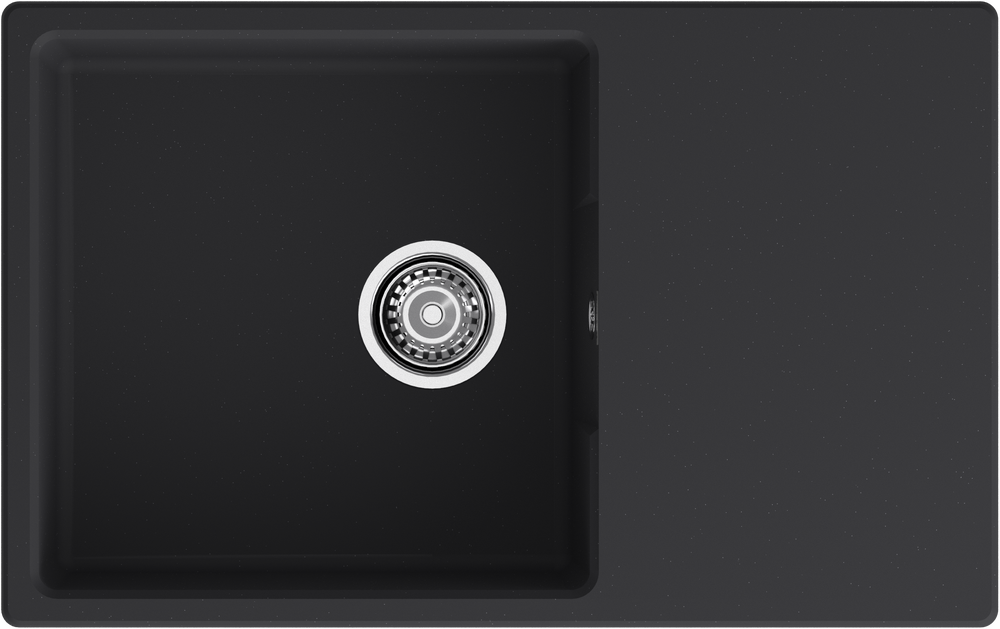 Мойка для кухни GranFest URBAN GF-URBAN 678L чаша+крыло (678L черный)