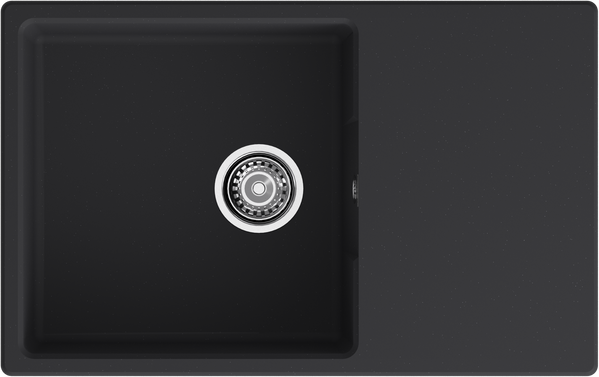 Мойка для кухни GranFest URBAN GF-URBAN 678L чаша+крыло (678L черный)