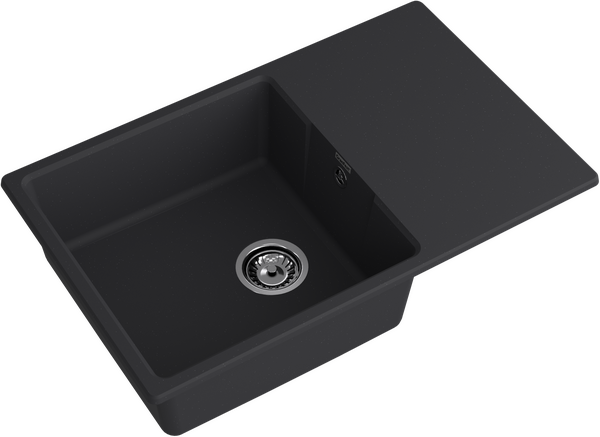 Мойка для кухни GranFest URBAN GF-URBAN 678L чаша+крыло (678L черный)