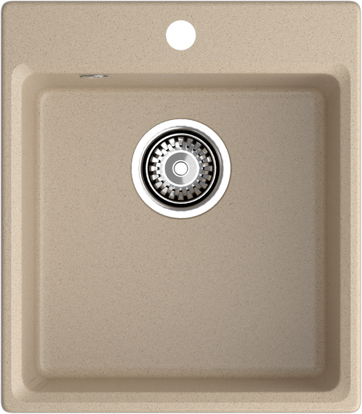 Мойка для кухни GranFest Композит LEVEL 420 чаша 370*370 (LV-420 песочный)
