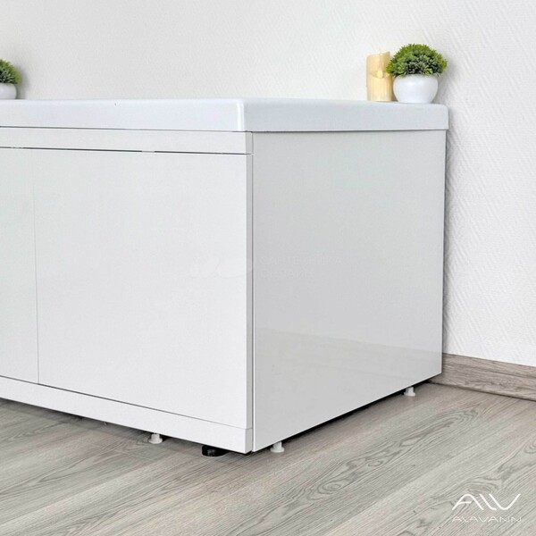 Экран под ванну МДФ торцевой 0,70 Rita/Slot Белый Alavann 