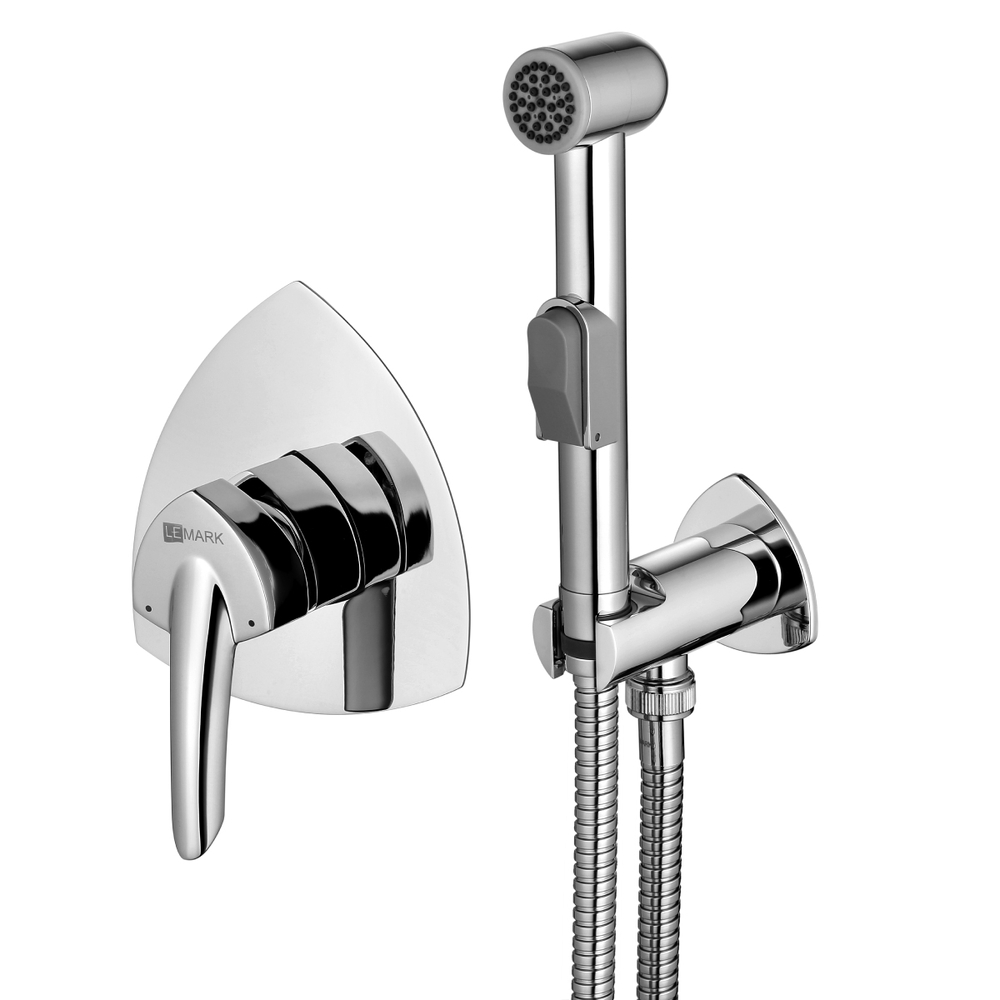 LM3519C Mars Смеситель с гигиенич душем, встраив, хром LEMARK 