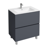 Подстолье Holler "Charm-70" (графит) 2 ящика под раковину "Holler E70" 705х800х450