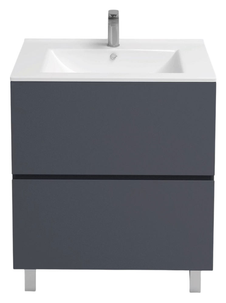 Подстолье Holler "Charm-70" (графит) 2 ящика под раковину "Holler E70" 705х800х450