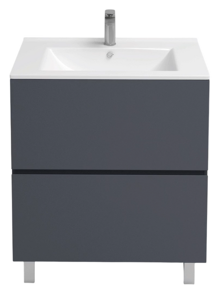 Подстолье Holler "Charm-70" (графит) 2 ящика под раковину "Holler E70" 705х800х450