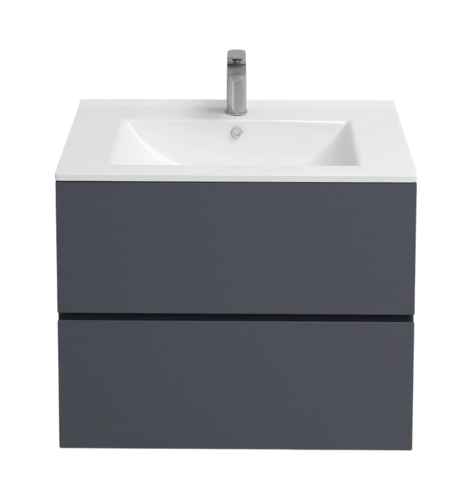 Подстолье подвесное Holler "Charm-70" (графит) 2 ящика под раковину "Holler E70" 705х600х450