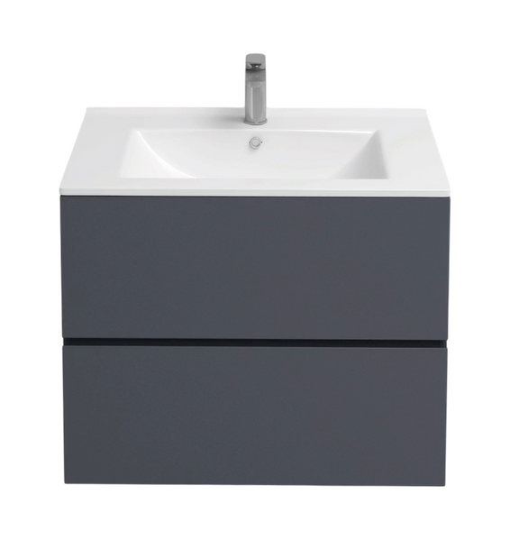 Подстолье подвесное Holler "Charm-70" (графит) 2 ящика под раковину "Holler E70" 705х600х450