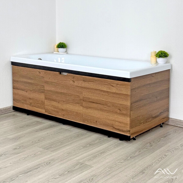 Экран под ванну 1,5м МДФ Rita Black Дуб Alavann