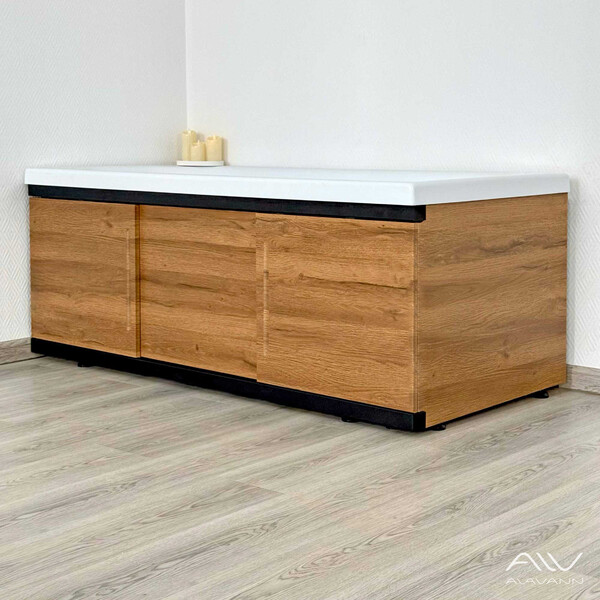 Экран под ванну 1,7м МДФ Alt Black Дуб Alavann