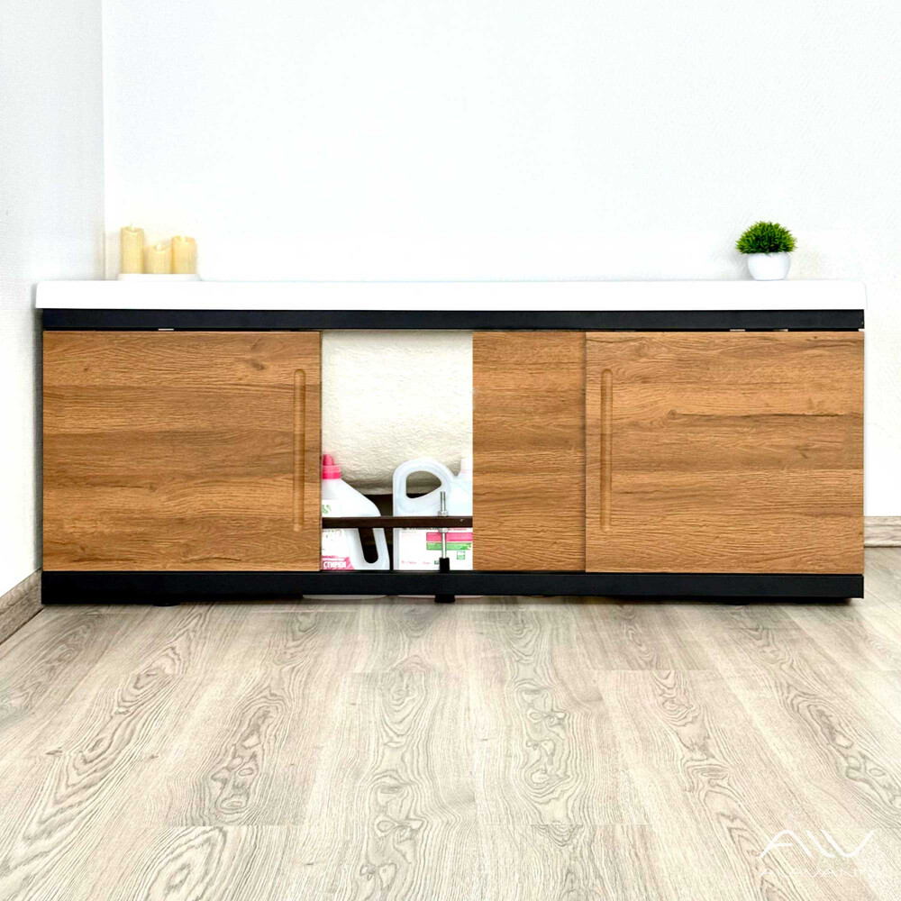 Экран под ванну 1,7м МДФ Alt Black Дуб Alavann