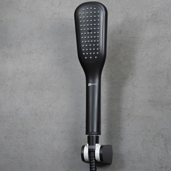 LM7242BL Ursus Смеситель термостатический для ванны и душа, встраиваемый, с доп. 1-ф. лейкой, черный LEMARK