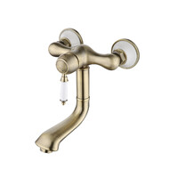 LM4811B Villa Смеситель для кухни/умывальника, настенный, бронза LEMARK	