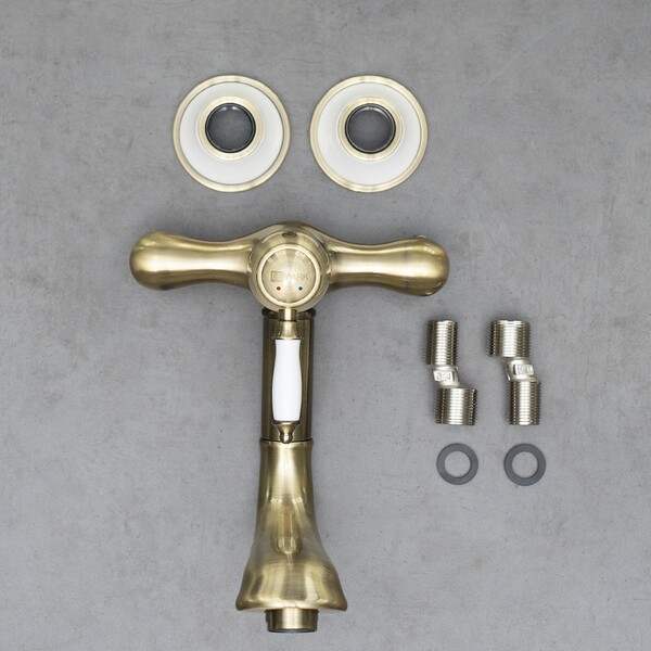 LM4811B Villa Смеситель для кухни/умывальника, настенный, бронза LEMARK	