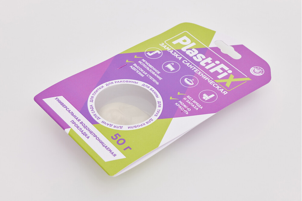 Сантехническая замазка PlastiFix ,банка 50 гр. 