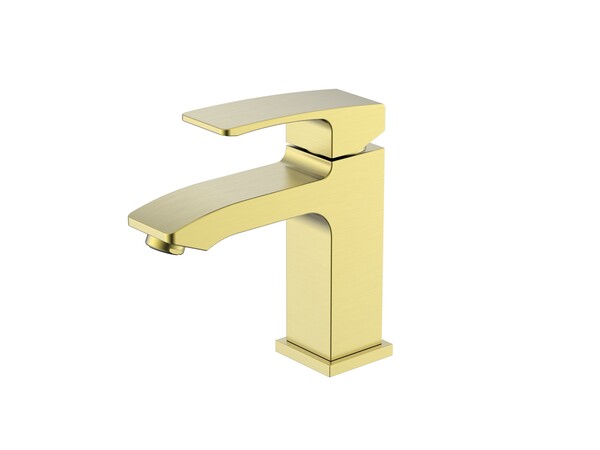 R01.10.03 Смеситель для умывальника RAGLO (золотой сатин)